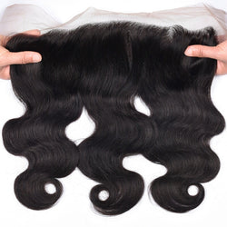 8A Brazilian Virgin Human Hair Body Wave 13x4 Ear To Ear Lace Frontal Closure with Baby Hair