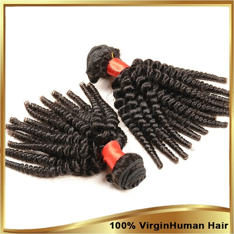 Afro Kinky Curly Weave Short Hairstyles, Malaysian Hair 100% Unprocessed 8A  Virgin Hair Extensions 100g/PC 10 : : Beauty