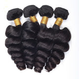 8A Brazilian Virgin Human Hair - 3 Bundles with a 13x4 Lace Frontal - Loose Wave