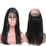 8A Brazilian Virgin Human Hair - 2 Bundles with the NEW 360 Frontal - Straight