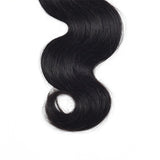 8A Peruvian Virgin Human Hair - 3 Bundles with Lace Closure - Body Wave